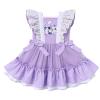 2 Year Old Birthday Outfit Girl - Hippie Groovy Style Photography Props - Ruffle Tutu Dress First Birthday Outfits Casual Summer Clothes Princess Photoshoot Set Purple & Butterfly 12-18 Months view 3