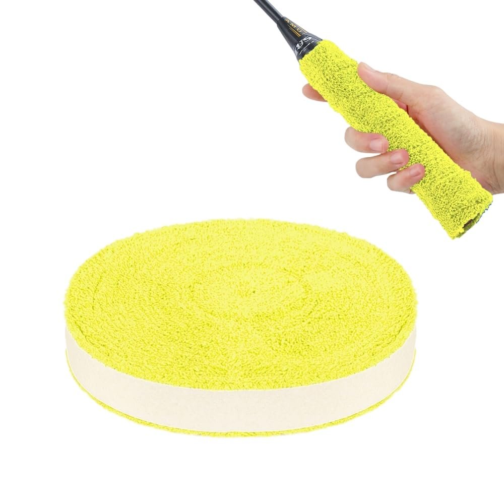 16.4ft Tennis Racket Towel Grip Tape Self-Adhesion Plush Absorbent Towel Racket Overgrip Anti-Skid Badminton Racquet Grip Tape Thicken Sweatband Racquet Racket Over Grip Wrap for Racquetball Baseball