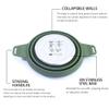 CAMPWOLF 2.5L Collapsible Camping Cook Pot,Portable Cookware for Outdoor Hiking (Dark Green) view 3