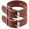 Garneck Kids Scooter Bike Basket Straps Wicker Basket Replacement Straps Adjustable Leather Children Scooter Basket Strap Bike Basket Belts, Brown Kids Bike view 1