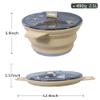 CAMPWOLF 2.5L Collapsible Camping Cook Pot,Portable Cookware for Outdoor Hiking (Khaki) view 2