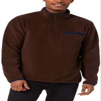 32 DEGREES Mens Quarter Snap Long Sleeve Pullover (L, Red)