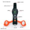 Splendorflying Emergency Whistle with Lanyard Safety Whistle Camping Hike Rescue Signal Survival Whistle (Black Orange) view 3