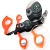 Splendorflying Emergency Whistle with Lanyard Safety Whistle Camping Hike Rescue Signal Survival Whistle (Black Orange) view 4