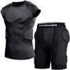 COOLOMG Youth Padded Shirts+Youth Football Padded Shorts Size Large view 1