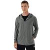 Corna Men's UPF 50+ UV Full Zip Sun Protection Hoodie Jacket with Thumb Holes Cooling Lightweight Fishing Hiking Cooling ShirtsDark Gray,M view 1