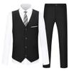 KEYWANTS Boys Suit for Kids Formal Black Tuxedo Suits Vest and Pants Set Toddler Boy Dress Clothes for Wedding Size 7 view 1