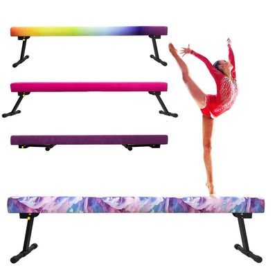 Peakpath 6FT Adjustable&Foldable Gymnastics Balance Beam,Home Gym Equipment,Easy Assembling and Storage,No Tool Require,for Kids Children Girls Training Ages 3-12