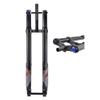HIMALO Mountain Bike Suspension Inverted Fork 26/27.5/29Inch Bike Air Fork Travel 220mm Rebound Adjust Thru Axle 20 * 110mm Double Shoulderwith Lockout view 1