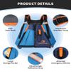 Owntop Swim Vest for Adult, Paddle Sports Swim Jackets with Adjustable Safety Strap, Premium Buoyancy Men Women Float Swim Vests for Kayaking Surfing Boating (Blue, M/L) view 3