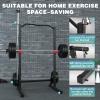 AOTORJAY Power Cage Height Adjustable Squat Rack Home Gym Power Tower Multi-Function Pull Up Station Strength Training Squat Stand Barbell Rack (Black) view 4