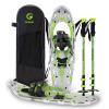 G2 21 Inches Avocado Green Light Weight Snowshoes for Women Men Youth, Set with Trekking Poles, Tote Bag, Special EVA Padded Ratchet Binding, Heel Lift, Toe Box view 1