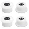 Qty.4 Machined Wheels/Rollers Compatible Total Gym Replacement, Fits Models 1000,1100,1400,1500,1600,1700,1800,1900,Achiever,Force,Gold,Max,Platinum,Platinum Plus,Pro,Supra, Supreme,Ultima,Ultra,XLI view 1