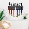 Personalized Dancing Medal Wall Hangers with Name, Award Plaque Hanger for Boys, Custom Metal Sports Sign, Medal Display Holder, Birthday Gift for Kids, Sports Medal Hanger, Boys Room Decorations view 3