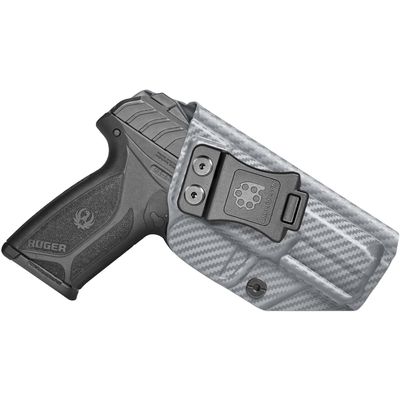 Amberide Ruger Security9 IWB Holster,Kydex-Boltaron Inside Waistband Fit Ruger Security 9mm,Secure Retention,Quick Draw,030 Adjustable Cant