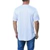 BAICAIYU Men's Baseball Jersey Sports Stripe Softball Shirt Short Sleeve Club Casual Fashion Button V-Neck (Stripe,XXL,XX-Large) view 4