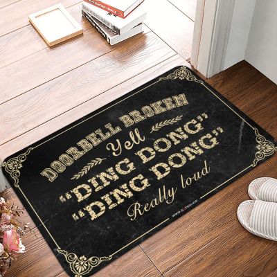 Abipuir Outdoor Rug Front Door Doorbell Broken Yell Ding Dong Really Loud Mat Door Mats for Home Entrance Indoor Doormat (Size : 50X80CM)