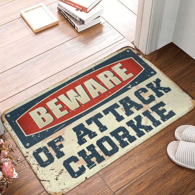 Abipuir Decor for Man Cave Beware of Attack Chorkie Rug Fun Stuff Camper Decor (Size : 40X60CM)