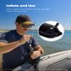 KEMIMOTO Boat Fenders Boat Bumpers for 15-35ft Boat, 4 Pack Inflatable Boat Fenders Bumpers with 4 Ropes, Boat Bumpers for Docking, Black view 4