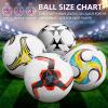 Tradder 4 Pack Soccer Balls with Pump Size 3 4 5 Deflated Soccer Balls for Outdoor Indoor League Game Sport Practice Training Gift for Kids Youth Teens Adult(Mixed Style,Size 5) view 3