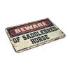 Abipuir Boys Room Decor Teenager Beware of Saddlebred Horse Rug Shoe Mat Patio Bar Accessories (Size : 40X60CM) view 2