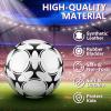 Tradder 4 Pack Operation Christmas Soccer Ball with Pump Deflated Soccer Balls Bulk for Outdoor Indoor Training Sport Gift for Kids Boys Youth Teens Adult Charity Donation(Mixed Style,Size 4) view 4