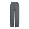 QWENTMTNTY Plus Size Capris Pants for Women Cotton Linen Wide Leg Casual Summer Comfy High Waisted Loose Crop Pants Pockets view 4