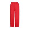 QWENTMTNTY Plus Size Capris Pants for Women Cotton Linen Wide Leg Casual Summer Comfy High Waisted Loose Crop Pants Pockets view 4