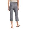 QWENTMTNTY Plus Size Capris Pants for Women Cotton Linen Wide Leg Casual Summer Comfy High Waisted Loose Crop Pants Pockets view 3