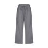QWENTMTNTY Plus Size Capris Pants for Women Cotton Linen Wide Leg Casual Summer Comfy High Waisted Loose Crop Pants Pockets view 4