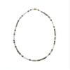 4mm White Pearls Hematite Gray Stone Necklace For Women Delicate Casual Trendy Jewelry 18 Inch view 1