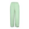QWENTMTNTY Plus Size Capris Pants for Women Cotton Linen Wide Leg Casual Summer Comfy High Waisted Loose Crop Pants Pockets view 4
