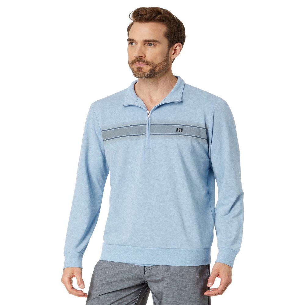 TravisMathew Tequila Sour Heather Bel Air Blue XL