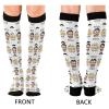 Best Dad Ever Compression Socks for Women and Men Circulation Face Custom Long Socks for Athletic Running 2 view 2