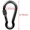 PROND Locking Carabiners, Heavy Duty Carabiner, 316 Stainless Steel Screw Lock Carabiner Hooks, 2.7inch view 4