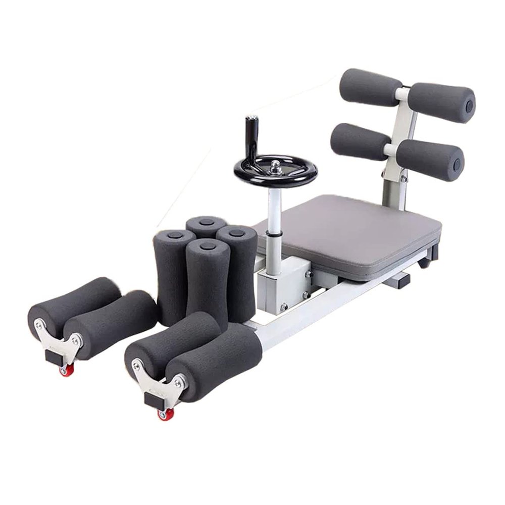 LANGWEI Splits Stretch Machine, Adjustable Leg Stretcher Machine, Leg Extension Machine Home Gym Ballet, Yoga, Dance, Martial Arts, MMA Fitness,Grey