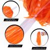 60 Pcs Cheerleading Pom Poms Cheer Pompoms Metallic Foil Pompoms with Plastic Handles for Cheering Squad Team Spirited Sports Dance(Black, Orange) view 3