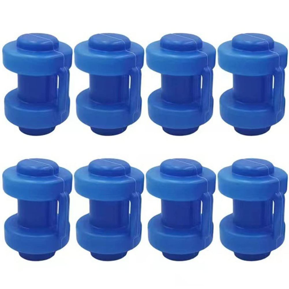 VANZACK Hard Hat Accessories 8Pcs Large Trampoline Enclosure Pole Caps Trampoline Caps Plastic Replacements