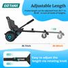 Gotrax HoverflyKart Seat Attachment Accessory for 6.5" 8" 8.5" 10" Self Balancing Scooter, Adjustable Frame Length and Handlebar Control Buggy Attachment, Hover Board Go Kart Accessory, Large, (Black) view 3
