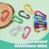 12 Pack Carabiner Clip, 2 inch D Ring Small Carabiners, Mini Keychain Snap Hook for Outdoor Camping Craebuer view 2