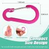 12 Pack Carabiner Clip, 2 inch D Ring Small Carabiners, Mini Keychain Snap Hook for Outdoor Camping Craebuer view 3