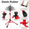 AOLIGEIJS 7'X7' Baseball Softball Practice Net with Tee, Bonus Strike Zone, Bow Frame - Red Net, Tee, Batter Dummy view 4