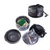 NEWCES Camping Cookware Set Kit Nonstick Lightweight Pots Pans with Mesh Set Bag for Backpacking Hiking Picnic Outdoor Pots & Pans view 2