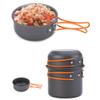NEWCES Camping Cookware Set Outdoor Ultra-Light Portable Picnic Cookware Camping Non-Stick Cookware Set 2-3 Person Set Hard Alumina Pots & Pans view 4