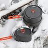 NEWCES Camping Cookware Set Outdoor Camping 2-3 People Portable Pot Set with Folding Handle for Backpacking Hiking Picnic Outdoor Pots & Pans view 2