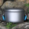 NEWCES Outdoor Pure Titanium Portable Multifunctional Pot Cookware for 2-4 People with Anti-Scald Handle for Backpacking Hiking Picnic Outdoor Pots & Pans view 2