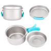 NEWCES Outdoor Pure Titanium Portable Multifunctional Pot Cookware for 2-4 People with Anti-Scald Handle for Backpacking Hiking Picnic Outdoor Pots & Pans view 3