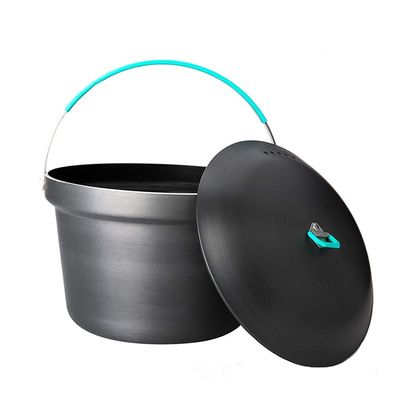 NEWCES Outdoor 3L Non-Stick Rice Cooker Camping Cookware Supplies Portable Picnic Pots Single Pot Soup Pot for Trekking Hiking Picnic Pots & Pans