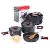 NEWCES Portable Lightweight Cooking Set Aluminum Camping Pans Pots for 2-3 People Outdoor Camping Hiking Backpacking Picnic Pots & Pans view 2