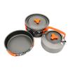 NEWCES Camping Cookware Pan Hiking Outdoor Cooking Picnic Bowl Spoon Carabiner Set Portable Non Stick Pot for Hiking Backpacking Pots & Pans view 2